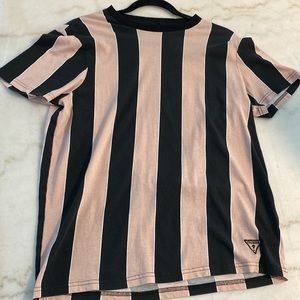 Men’s Guess Medium Striped Fitted T-Shirt